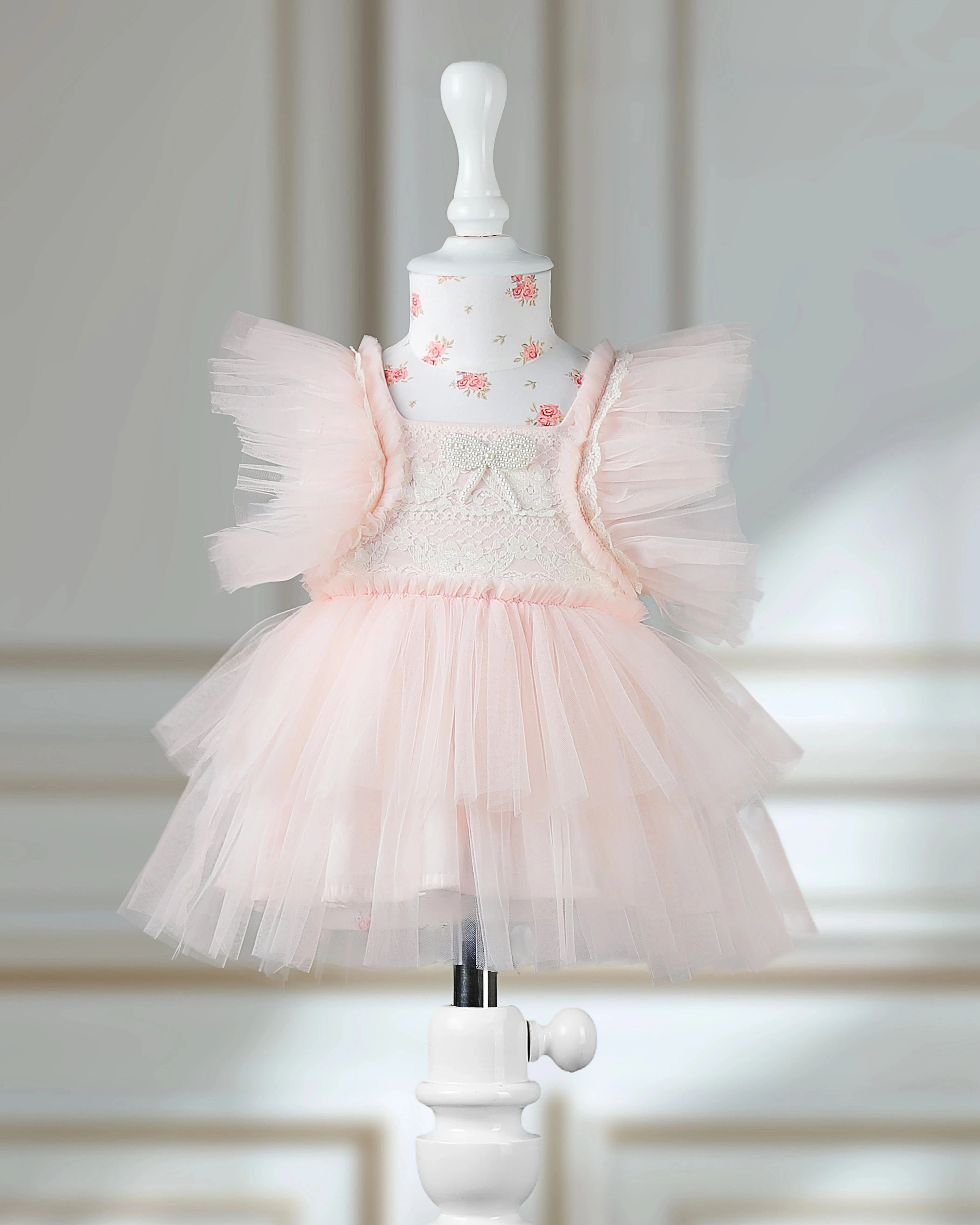 Miss Ruffles Pink Party Dress for Girls – Kids Event Dresses Online India