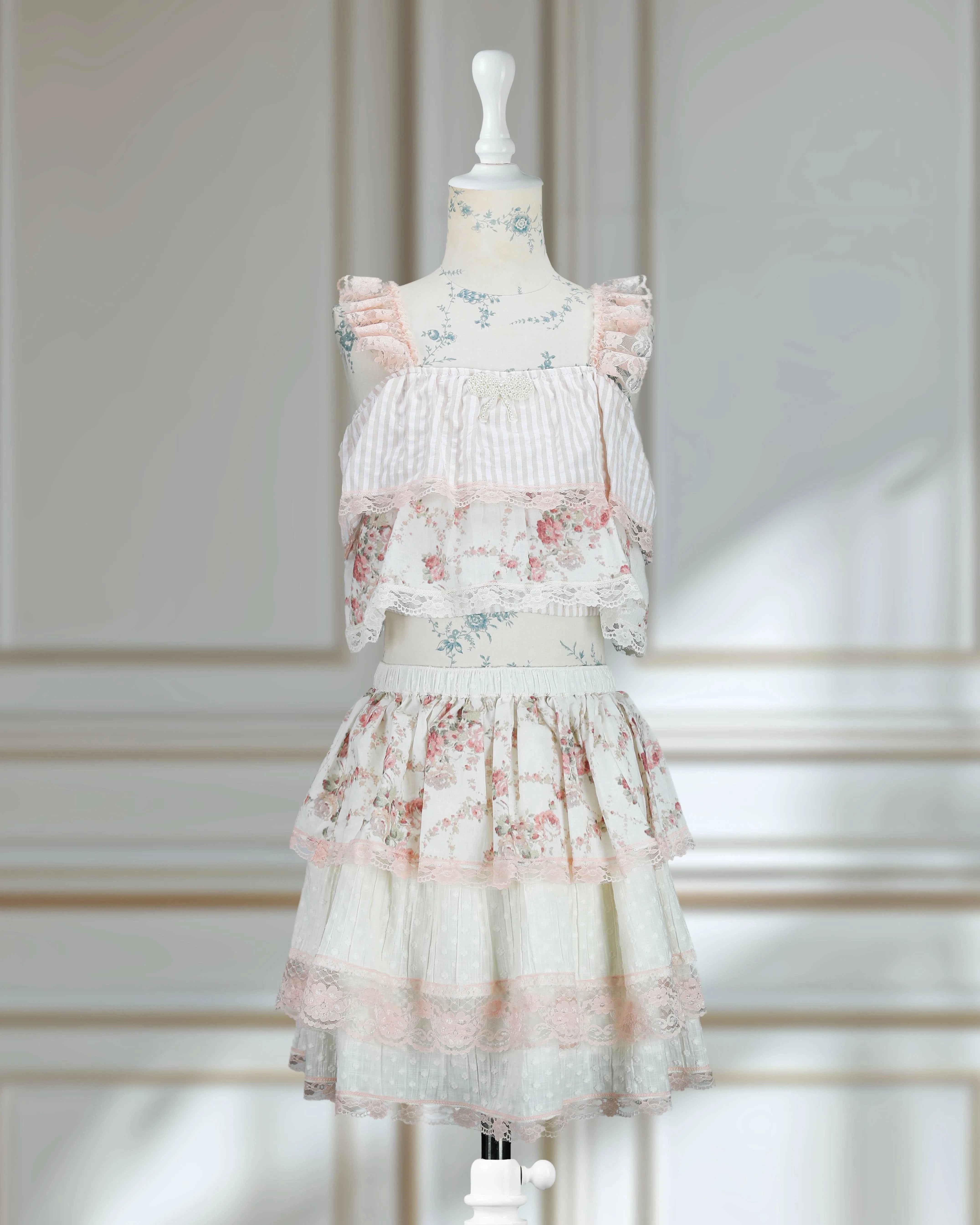 The Berry Basket Floral Kids Dress Set for Girls